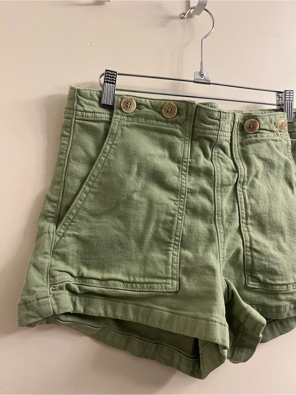 Anthropologie Pilcro Kit Utility Shorts in Green Size 30
